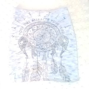 Wound up light blue dream catcher tank top